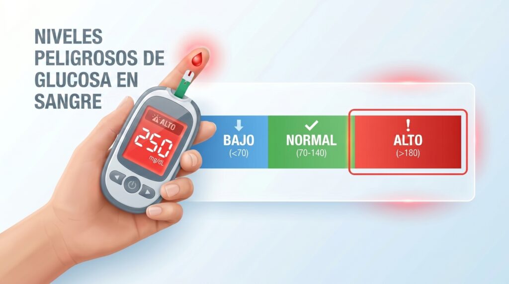 Niveles de glucosa peligrosos: tabla actualizada, síntomas y cuándo acudir a urgencias